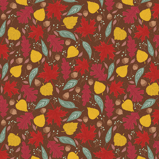 Paintbrush Studio Fall Harvest Falling Leaves Brown
