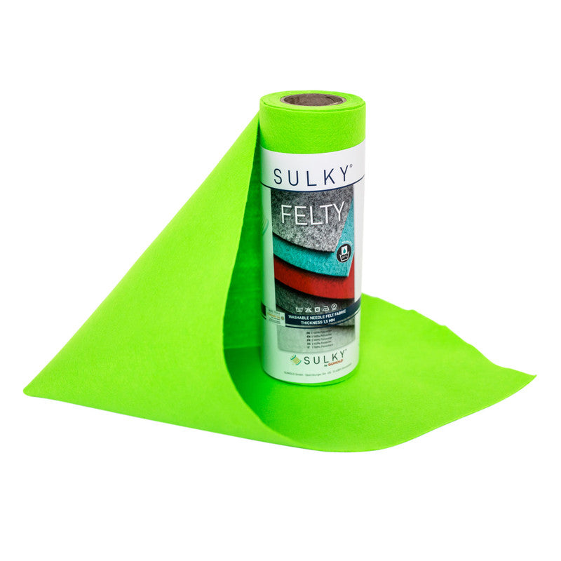 Sulky Felty Embroidery Felt - Neon Green