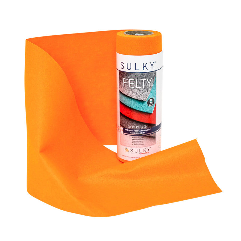 Sulky Felty Embroidery Felt - Neon Orange