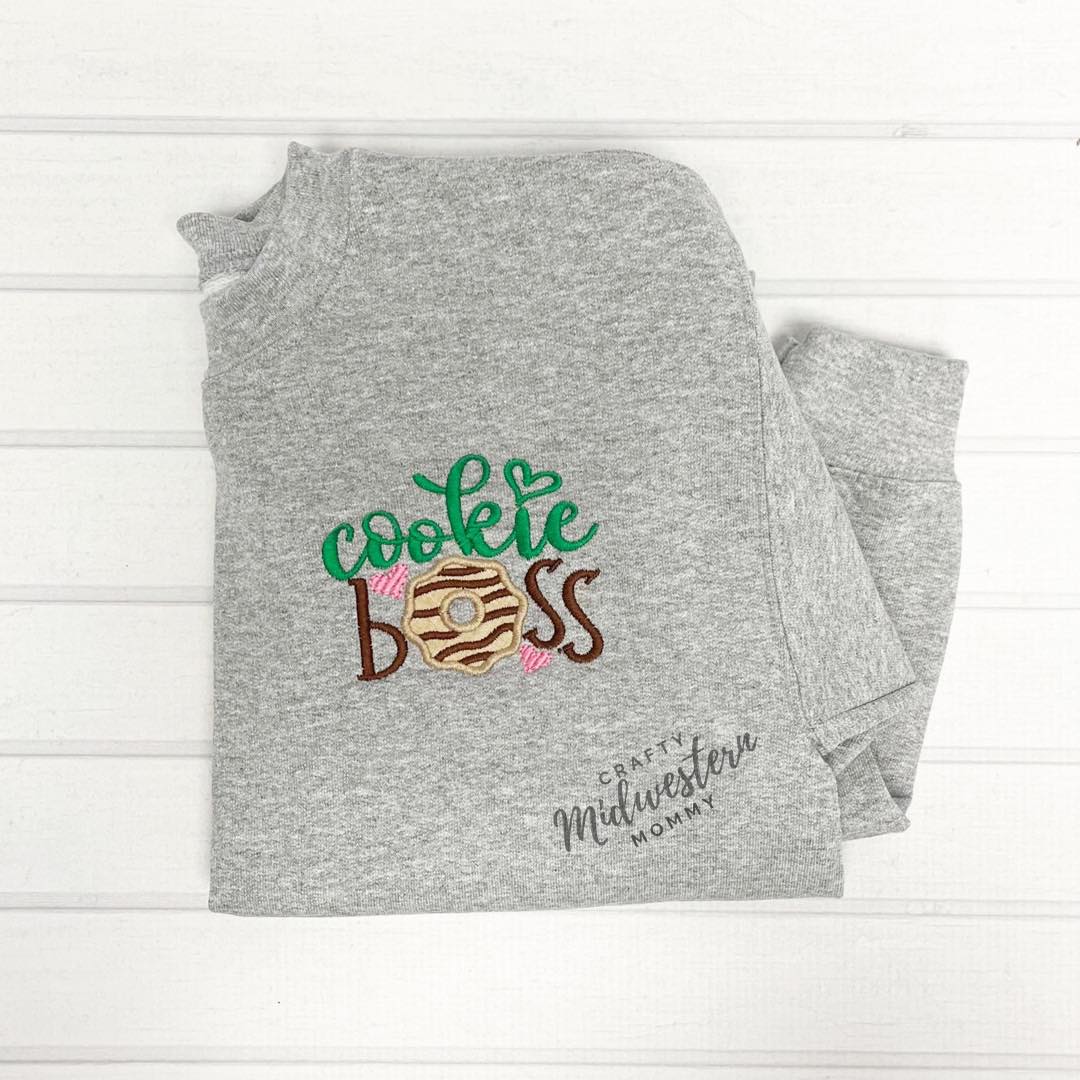 Cookie Dealer Youth Embroidered Pullover or Quarter Zip Sweatshirt