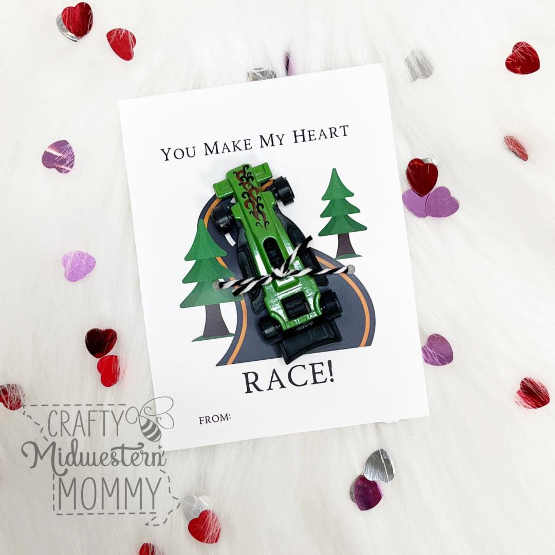 You Make My Heart Race Valentine