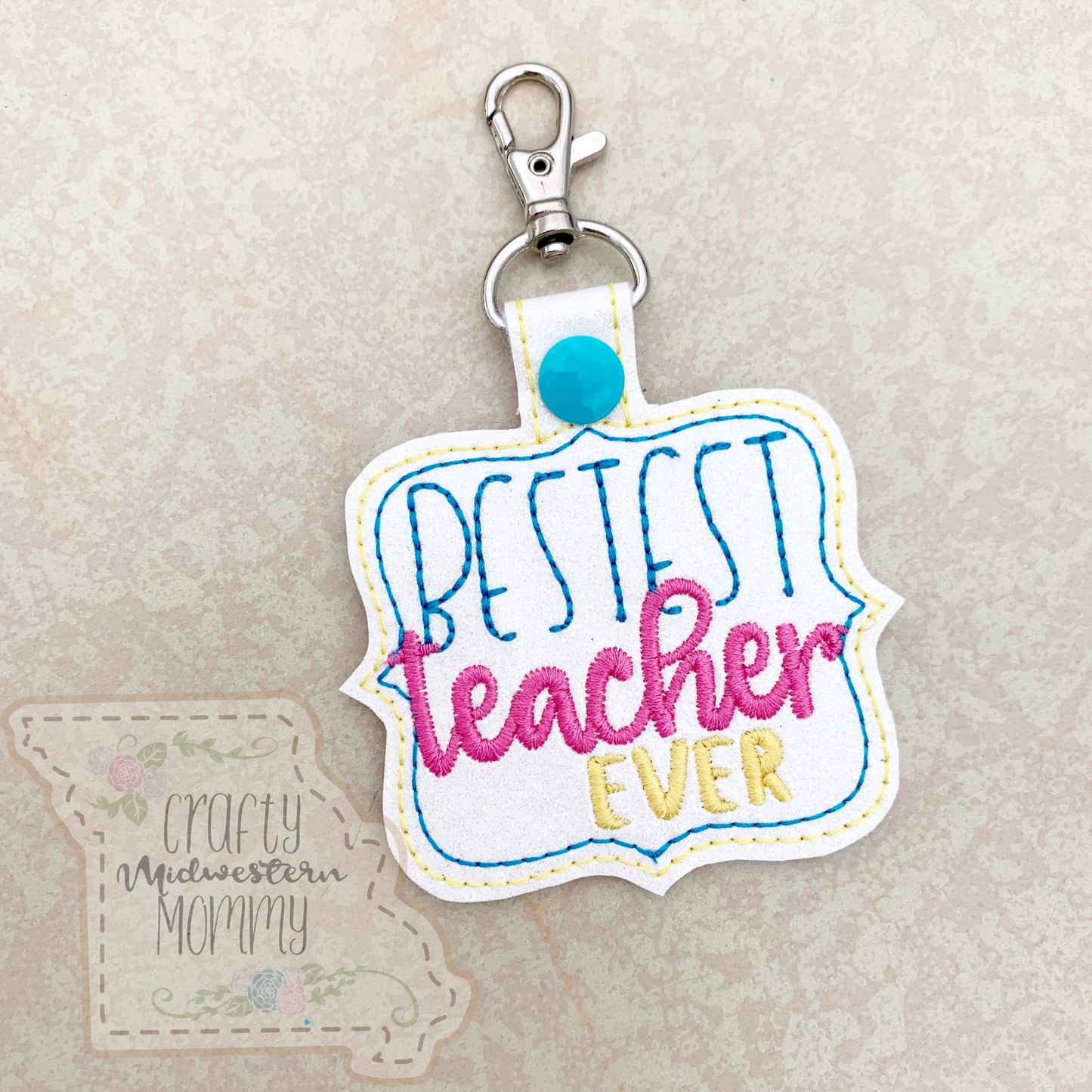 Bestest Teacher Keychain