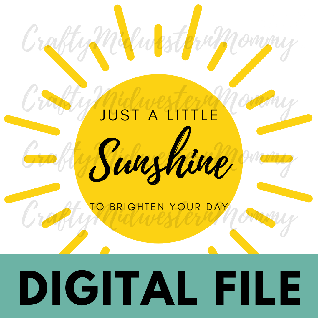 DIGITAL DOWNLOAD Sunshine Tag