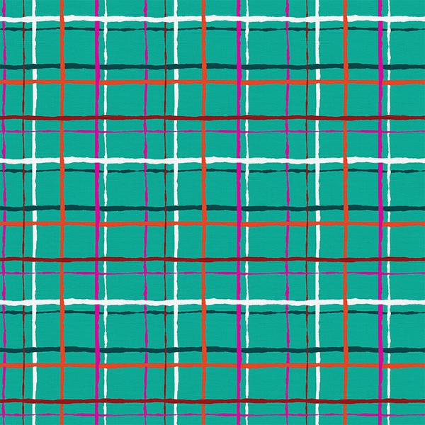Paintbrush Studio Handmade Holiday Plaid Teal