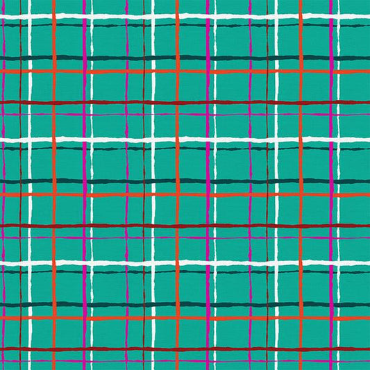 Paintbrush Studio Handmade Holiday Plaid Teal