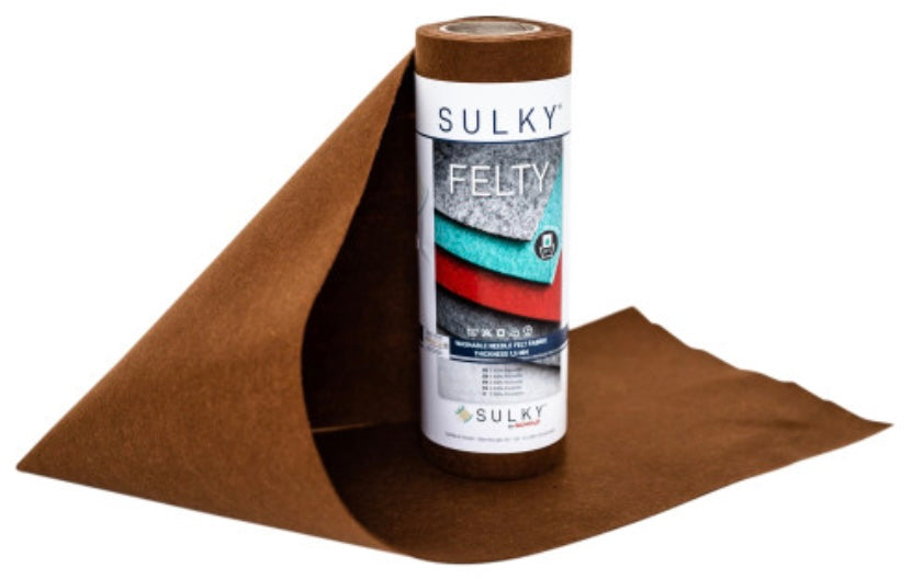 Sulky Felty Embroidery Felt - Brown