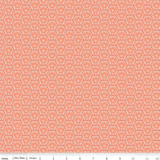 Riley Blake Honeycomb Hill Honeycomb Rouge