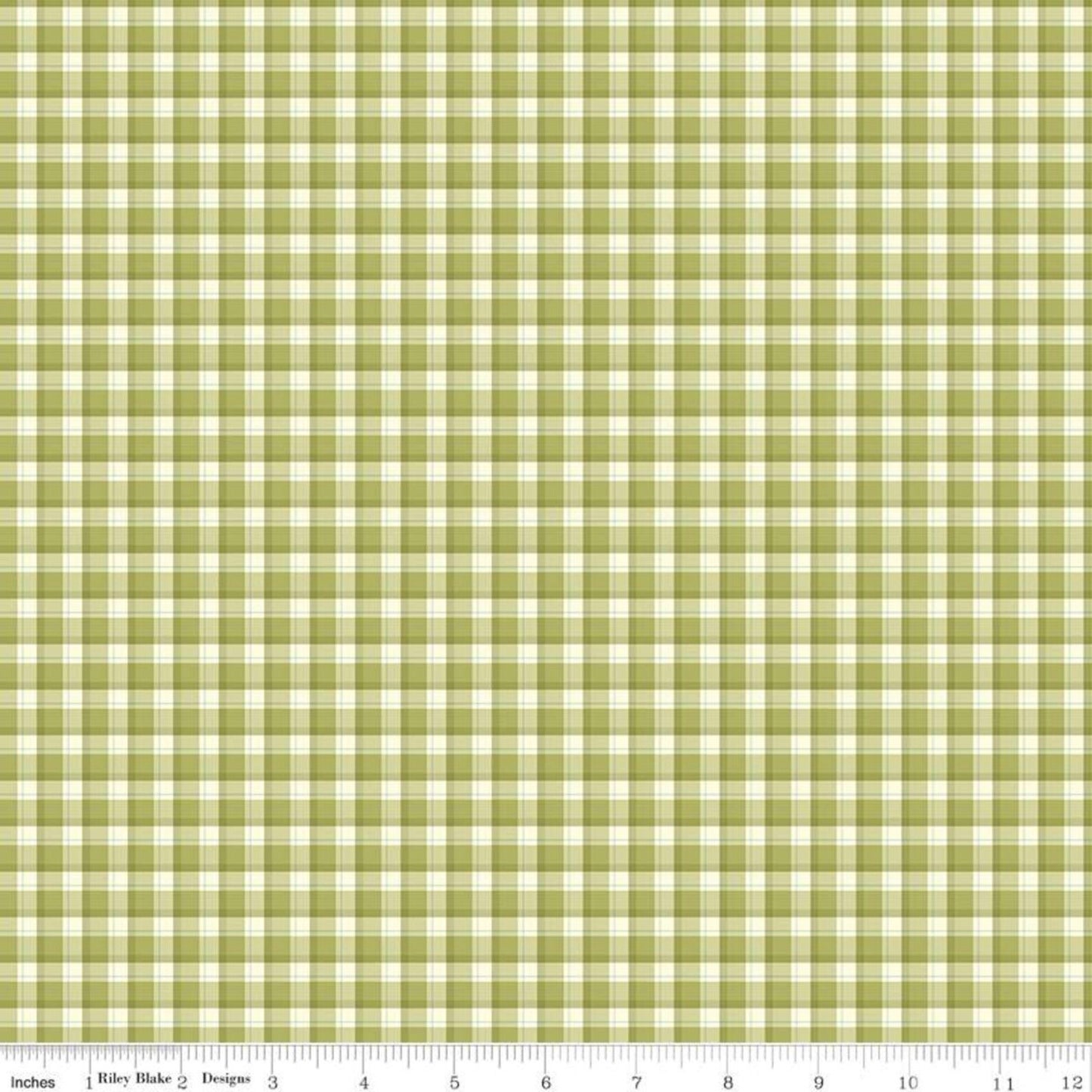 Riley Blake Adel in Spring Plaid Asparagus