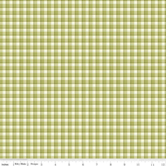 Riley Blake Adel in Spring Plaid Asparagus