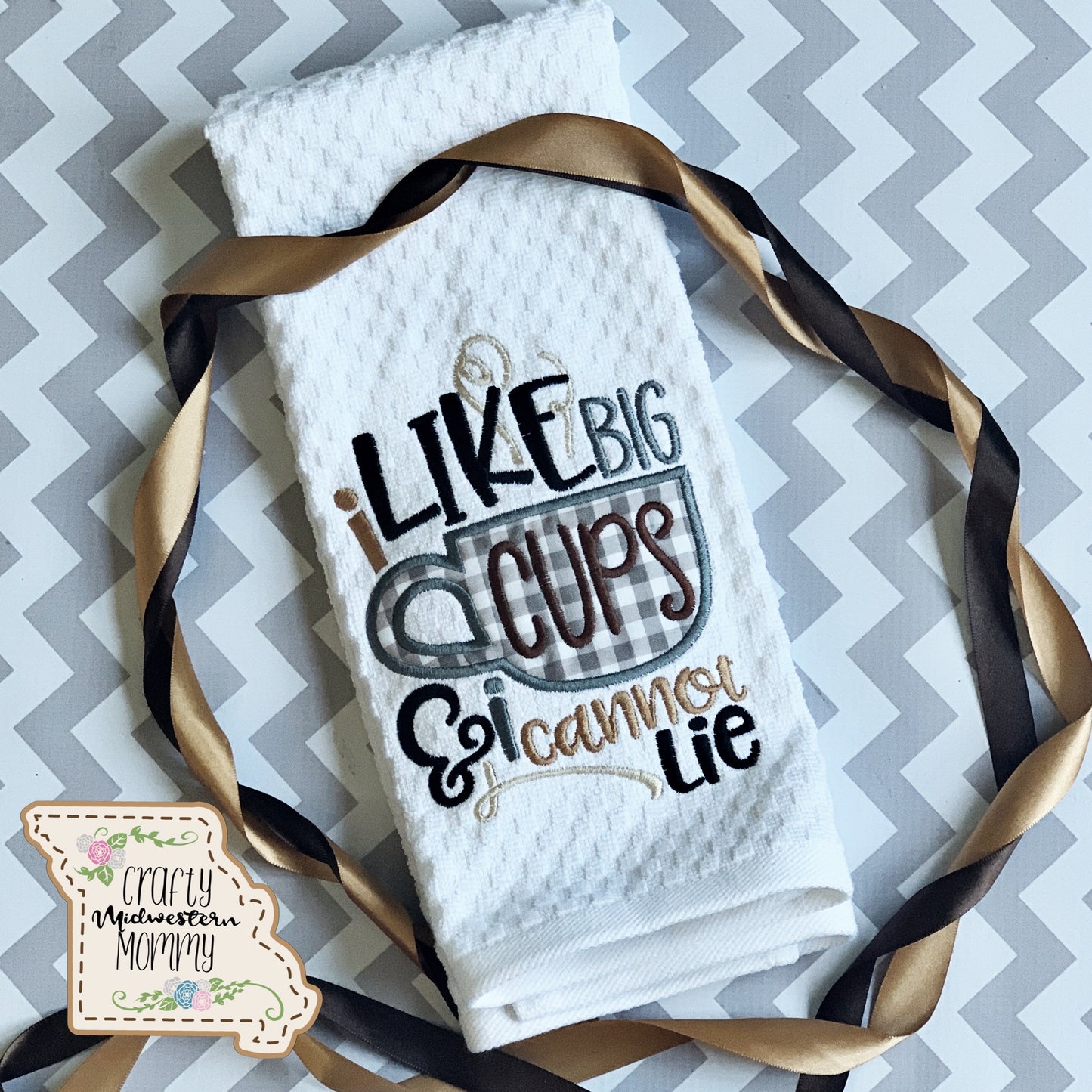 I Like Big Cups Kitchen Towel