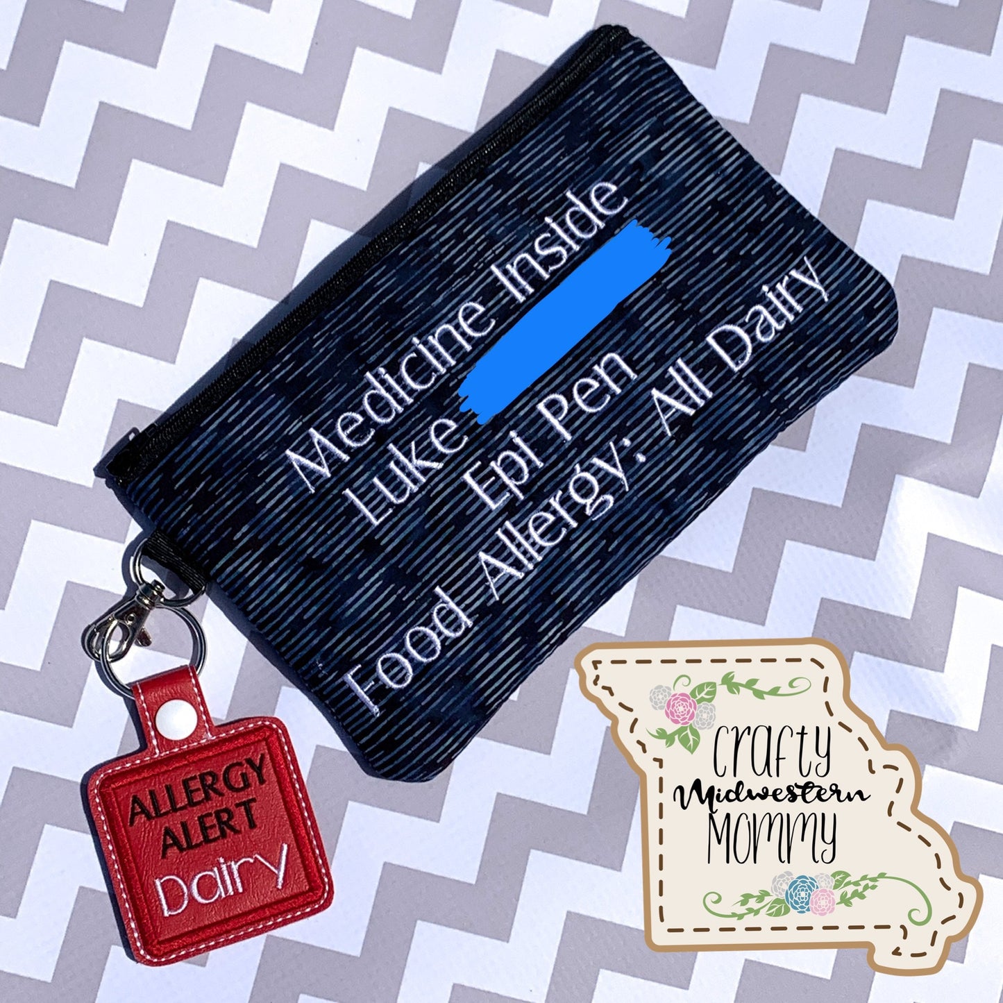 Allergy/Medical Alert Keychain