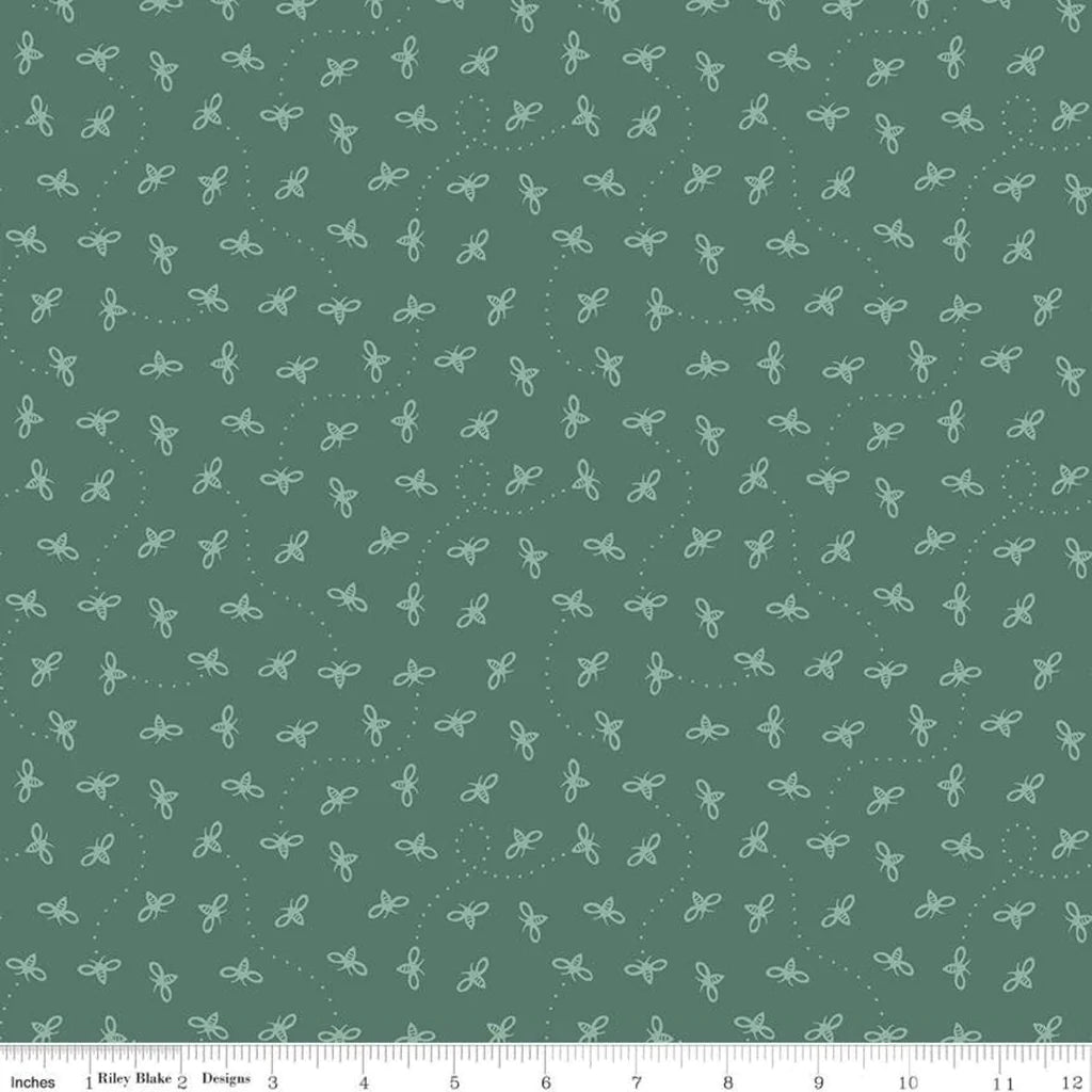 Riley Blake Harmony Bees Teal