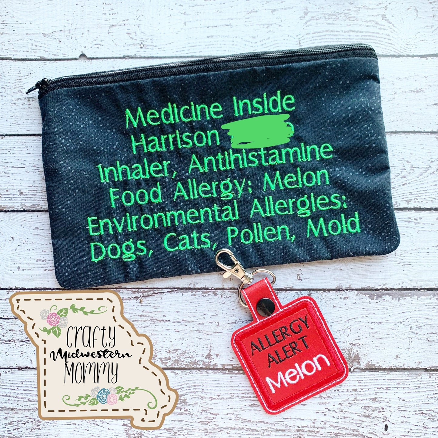 Allergy/Medical Alert Keychain