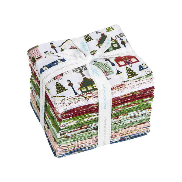 Riley Blake Christmas Village Fat Quarter Bundle - 24 Pieces