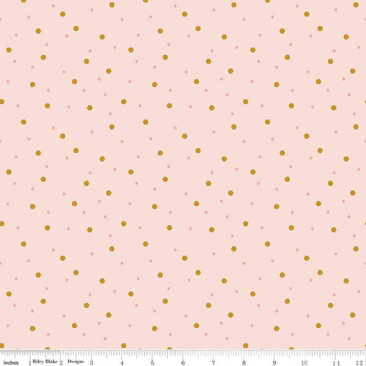 Riley Blake Honeycomb Hill Mini Hexies Blush