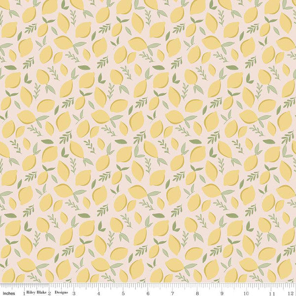Riley Blake Cotton Daybreak Lemons Blush