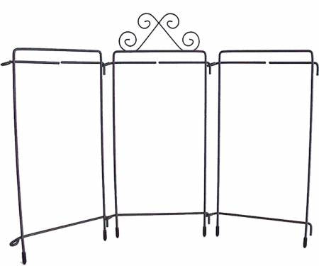 Quilt Stand- 6in x 12in WHITE Table Top Tri-Stand
