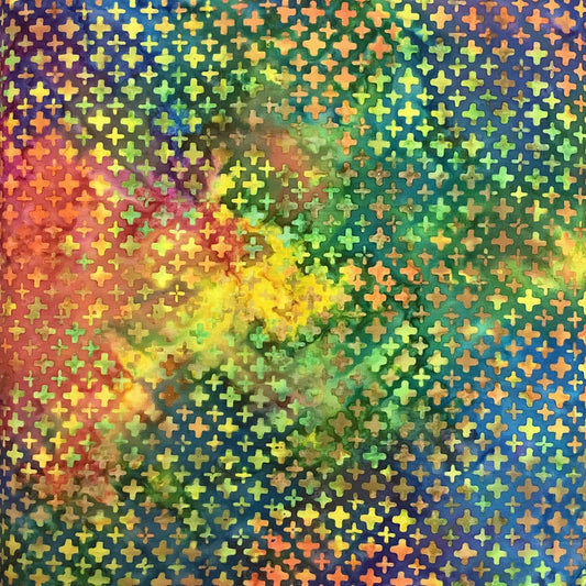 B265 Crosses Multi - Hoffman Bali Batik