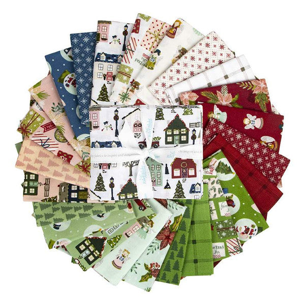 Riley Blake Christmas Village Fat Quarter Bundle - 24 Pieces