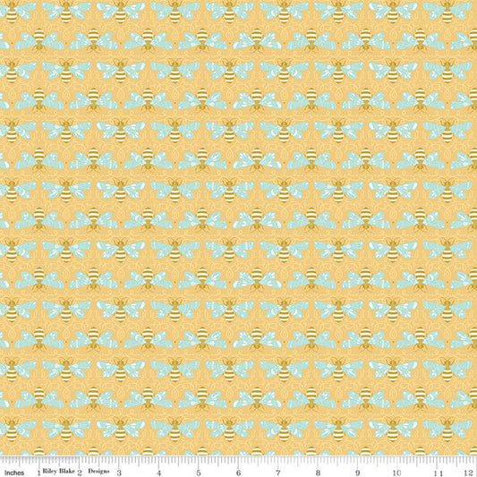 Riley Blake Honeycomb Hill Winged Honey