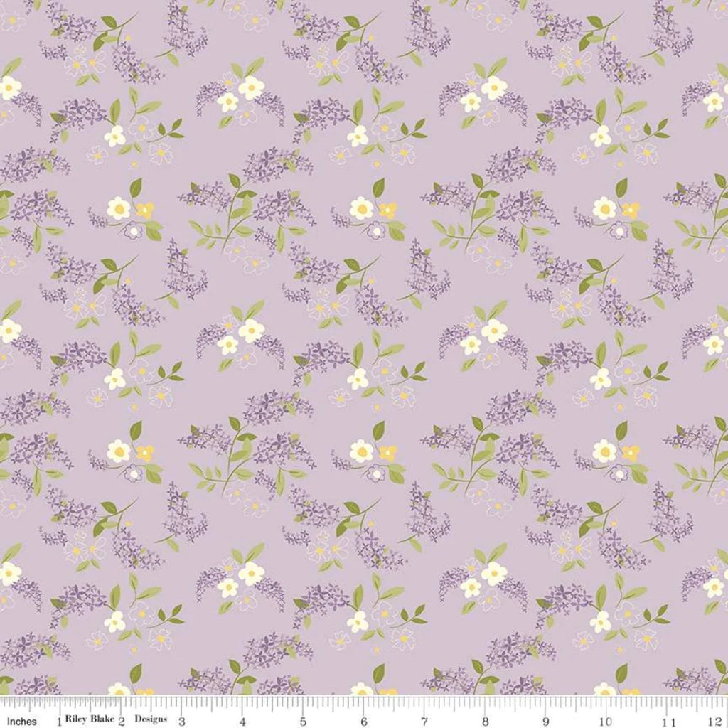 Riley Blake Adel in Spring Lilacs Lilac