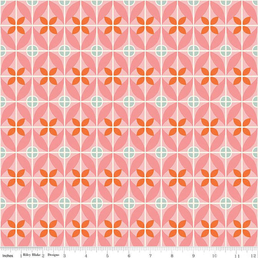 Riley Blake Eden Tile Pink