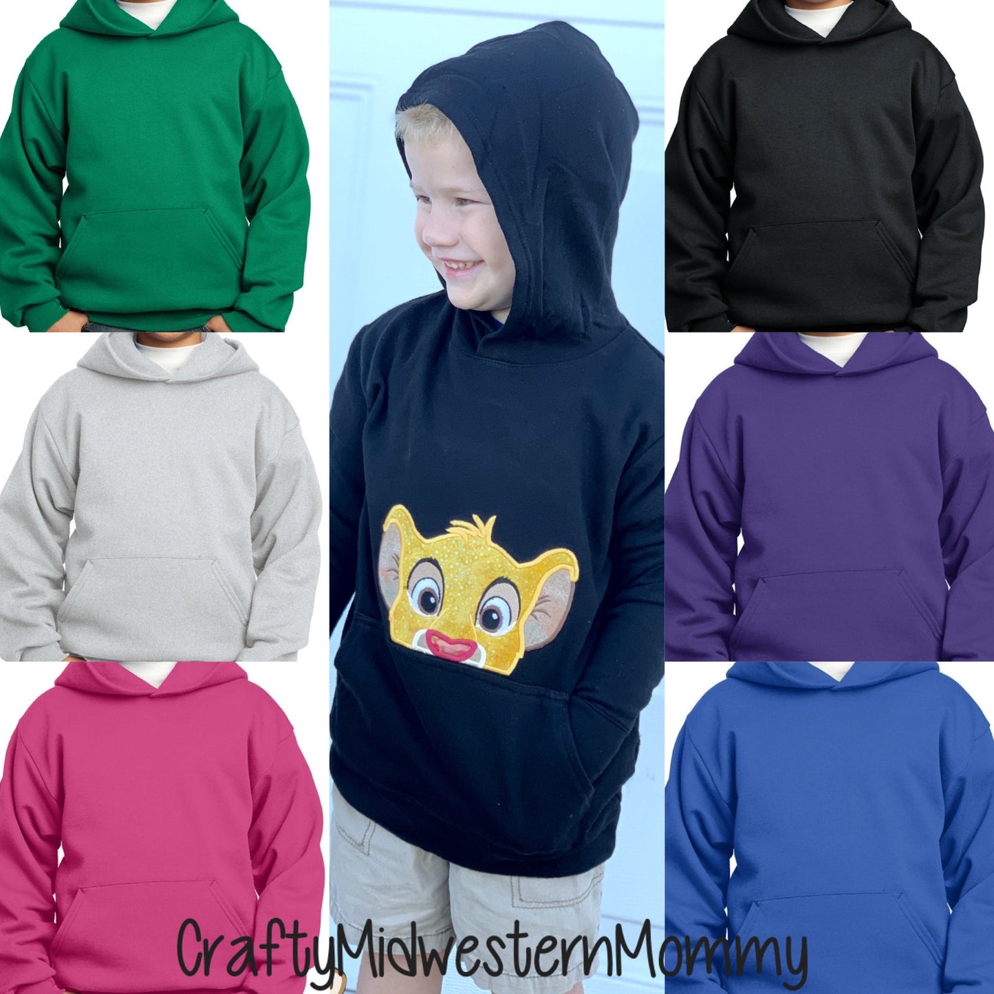 Pocket Peeker Youth Applique Hoodie