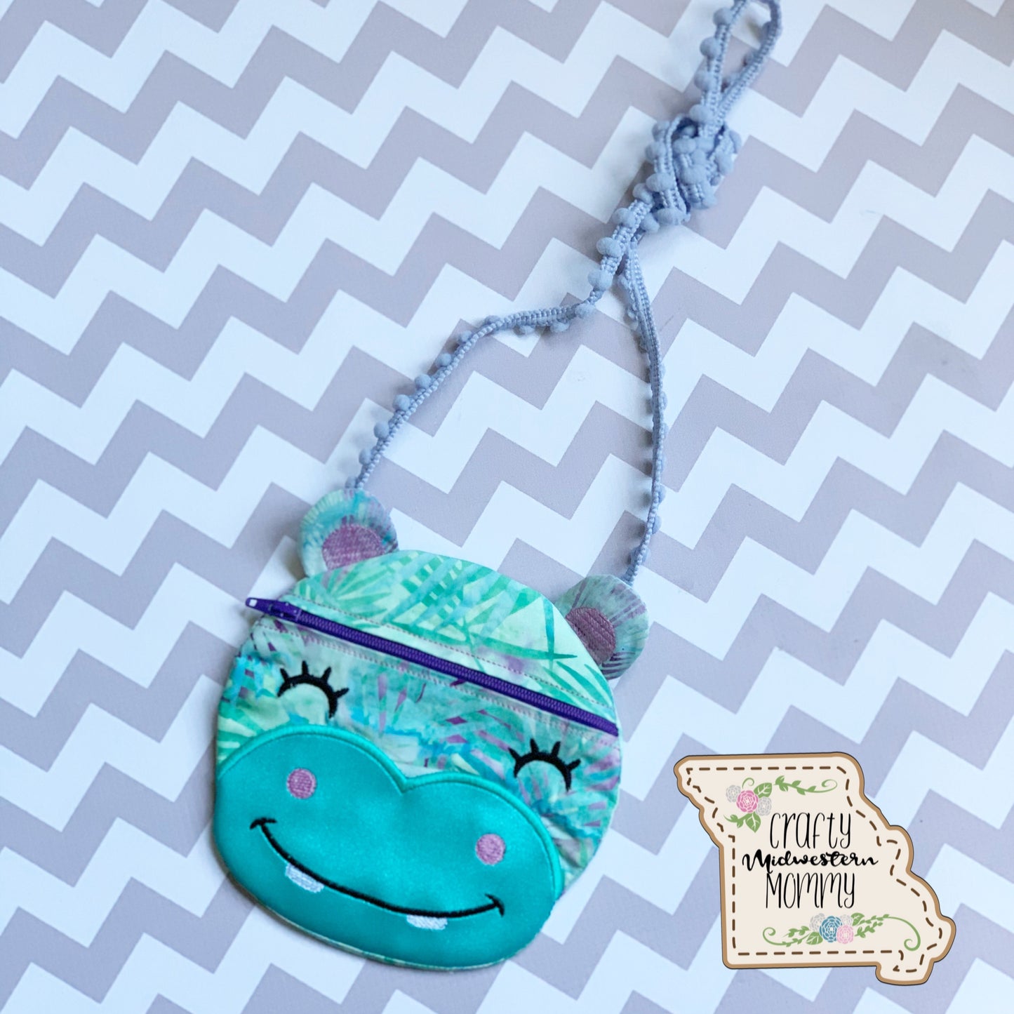 Hippo Zipper Bag