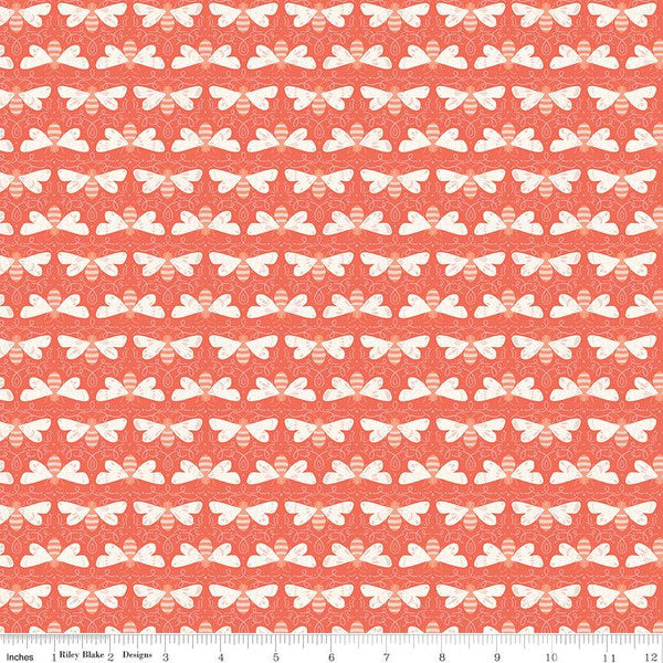 Riley Blake Honeycomb Hill Winged Rouge