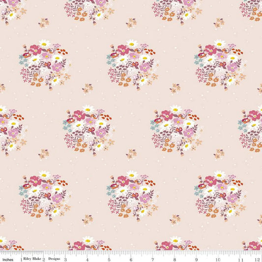 Riley Blake Misty Morning Bouquets Blush