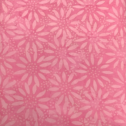 C232 Sunflowers Pink - Hoffman Bali Batik
