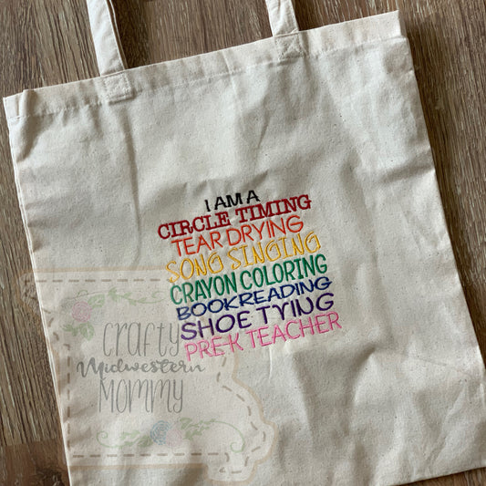Pre K Subway Art Tote Bag